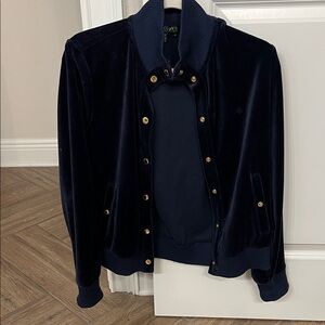 Ralph Lauren Navy Blue Women's Velour Jacket